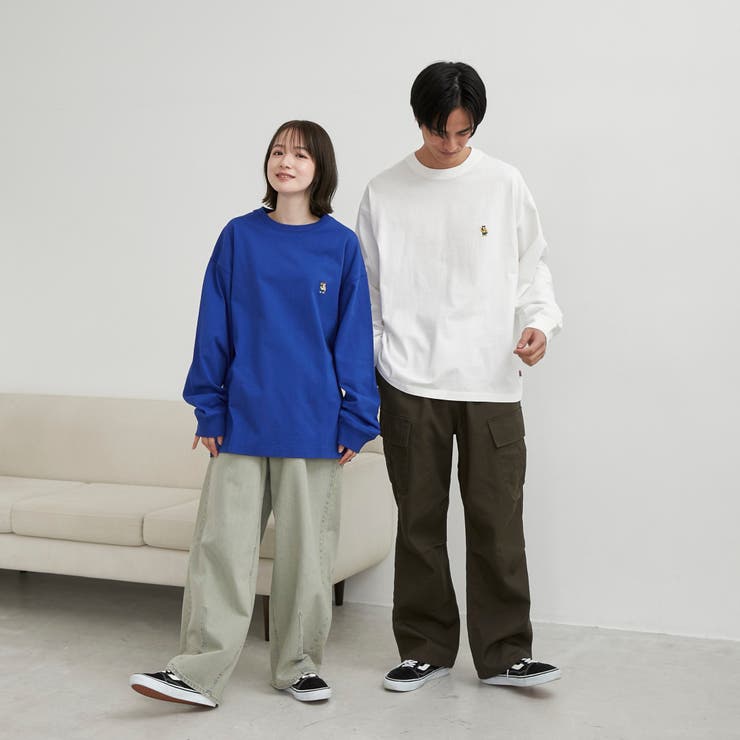 ワンポイントベア刺繍USAコットンロングスリーブＴ | coen【men】 | 詳細画像6 