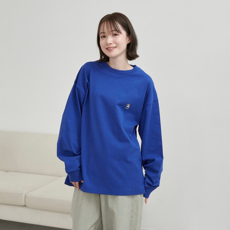 ワンポイントベア刺繍USAコットンロングスリーブＴ | coen【men】 | 詳細画像9 