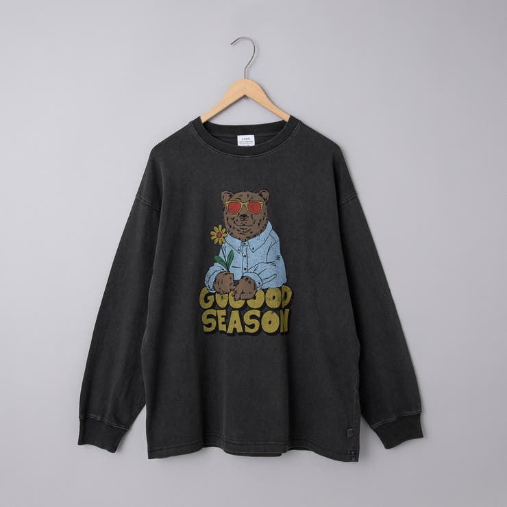 ベアピグメントプリントロングスリーブＴシャツ | coen【men】 | 詳細画像18 