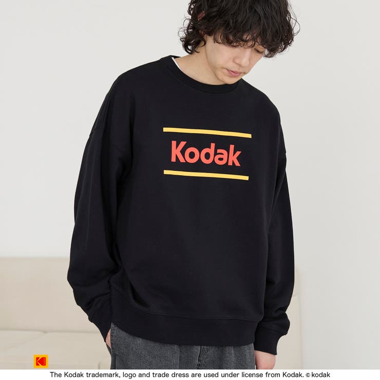 BLACK | 【Kodak/コダック】フロントロゴスウェット | coen【men】