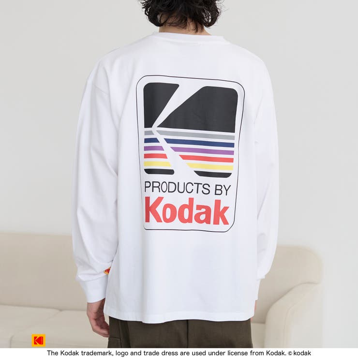 【KODAK】 ビッグロゴグラフィック長袖Tシャツ★大人気★ KODAK☆大人気☆カラーキンズグラフィック長袖Tシャツ♪ (KODAK