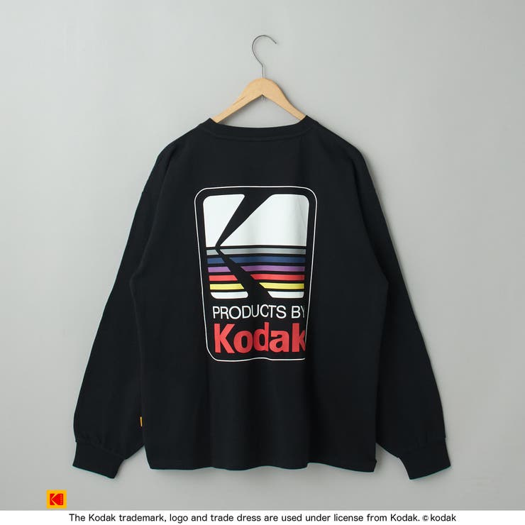 Kodak/コダック】ロゴアイコンプリントロングTシャツ[品番