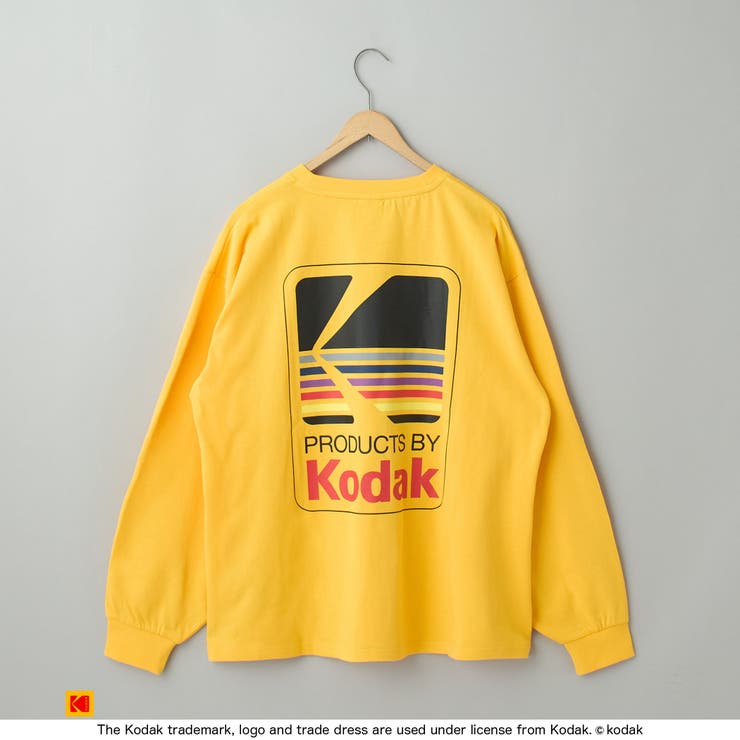 [ KODAK ] ビッグロゴ グラフィック 長袖 T-SHIRT Products By Kodak Vintage Logo Long Sleeve T-Shirt