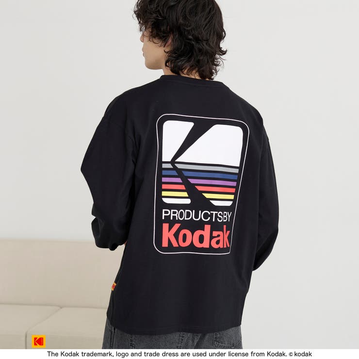[ KODAK ] ビッグロゴ グラフィック 長袖 T-SHIRT Kodak Big Logo graphic longsleeve T-shirt コダック