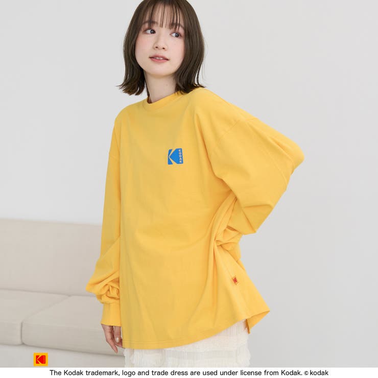 YELLOW | 【Kodak/コダック】ロゴアイコンプリントロングTシャツ | coen【men】