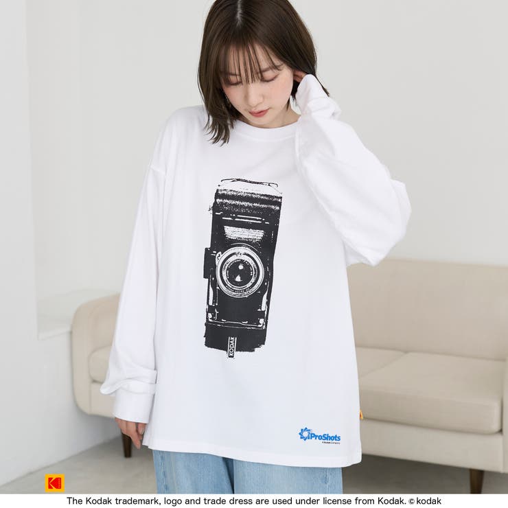 WHITE | 【Kodak/コダック】カメラグラフィックプリントTシャツ | coen【men】