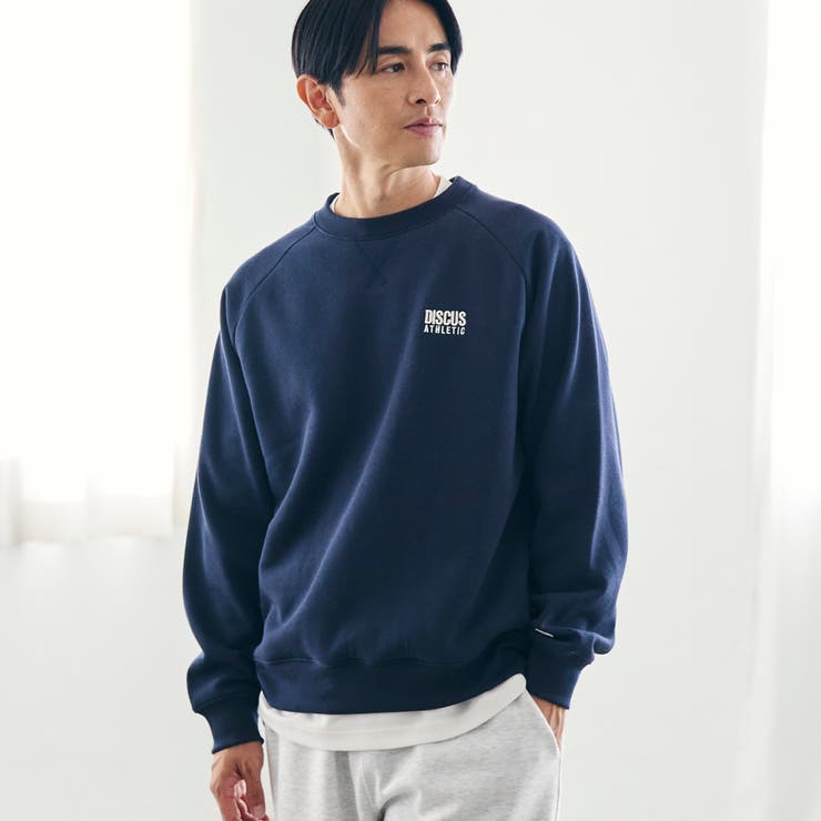 NAVY | DISCUS（ディスカス）別注裏ボアスウェットプルオーバー | coen【men】
