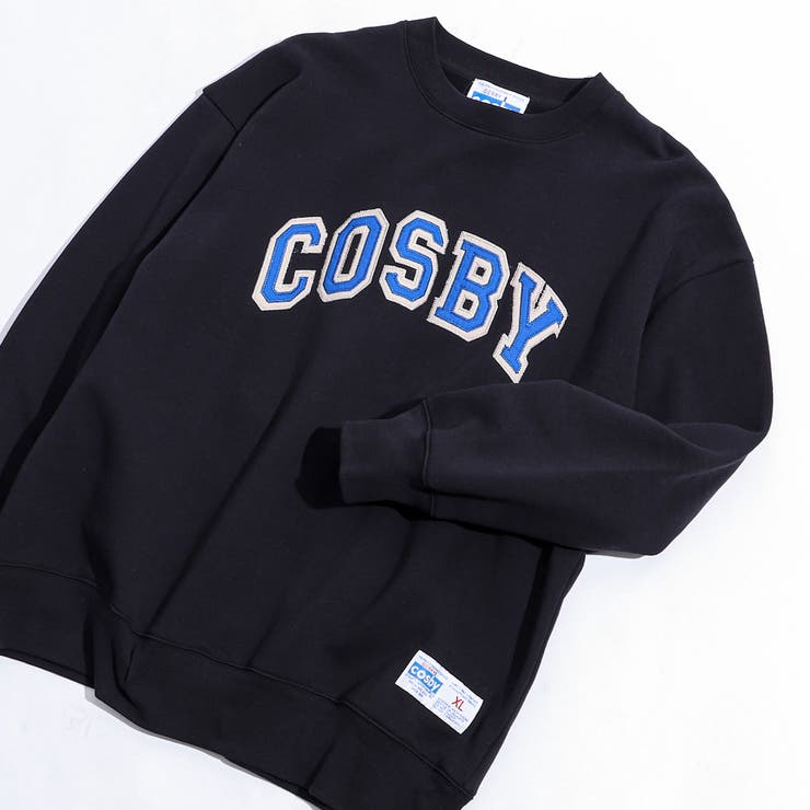 COSBY(コスビー)別注ロゴ裏起毛クルーネックスウェット