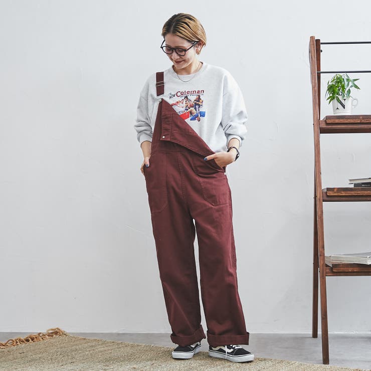 COLEMAN（コールマン）別注プリント裏毛クルーネックスウェット