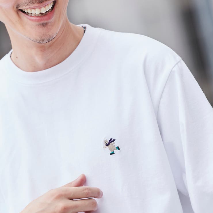 WEB限定】ワンポイント刺繍ウィンターベアTシャツ[品番：COEW0003736