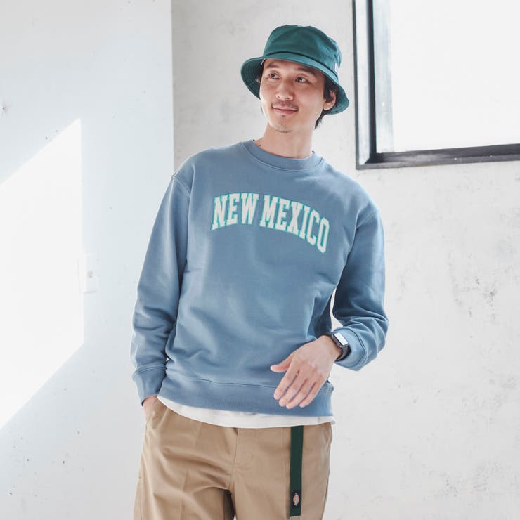 CVC裏毛ツイルワッペンカレッジスウェット | coen【men】 | 詳細画像13 