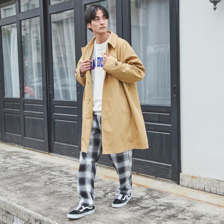 CVC裏毛ツイルワッペンカレッジスウェット | coen【men】 | 詳細画像3 