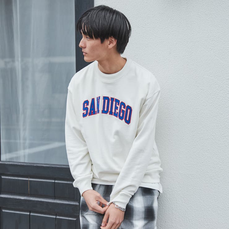 CVC裏毛ツイルワッペンカレッジスウェット | coen【men】 | 詳細画像8 