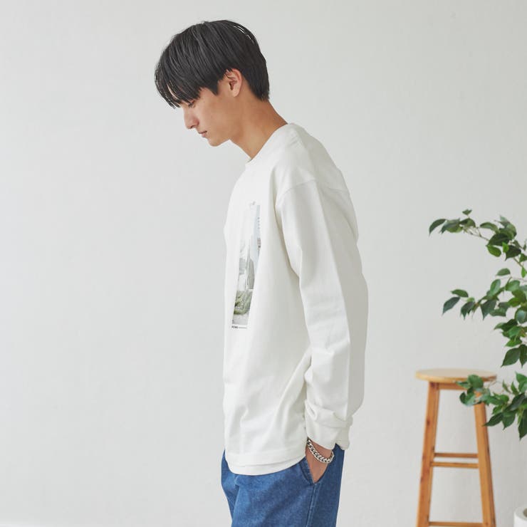 フォトプリントロングスリーブTシャツ[品番：COEW0004082]｜coen【men