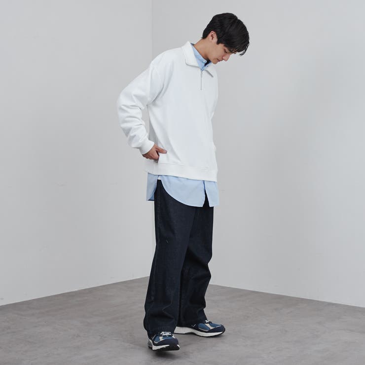 ビッグシルエットハーフジッププルオーバー[品番：COEW0004670
