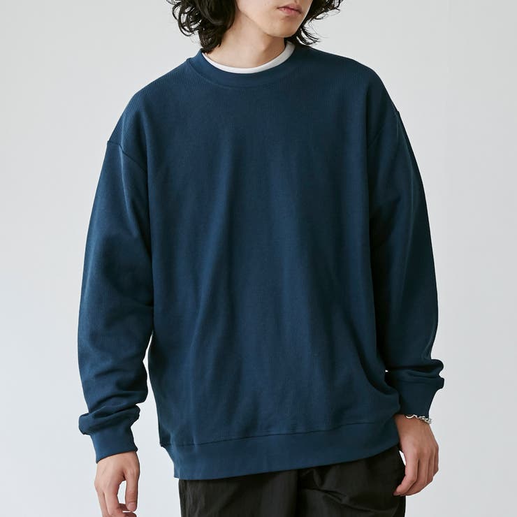 NAVY | カノコロングスリーブTシャツ | coen【men】