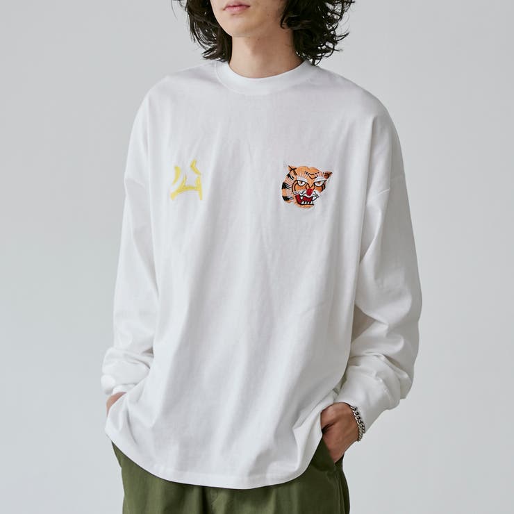 ビッグシルエットスーベニア刺繍天竺ロングスリーブTシャツ | coen【men】 | 詳細画像23 