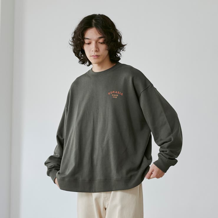 ビッグシルエットスーベニア刺繍裏毛スウェット[品番