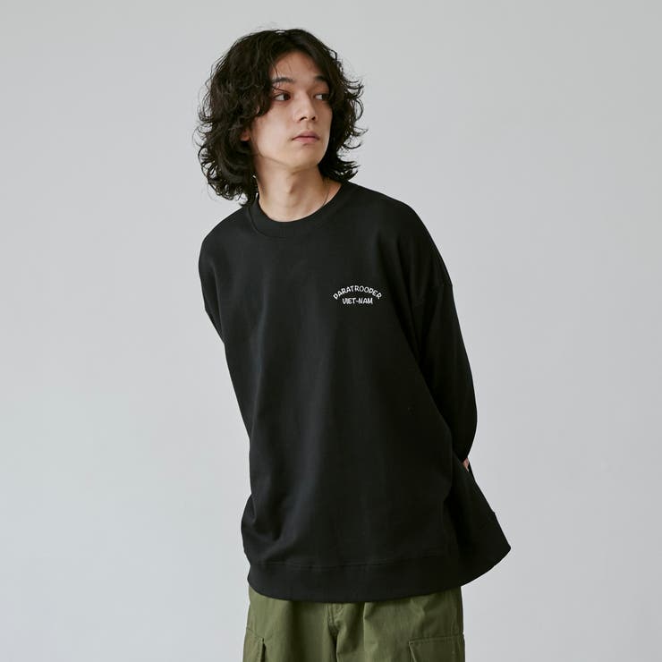 ビッグシルエットスーベニア刺繍裏毛スウェット | coen【men】 | 詳細画像9 