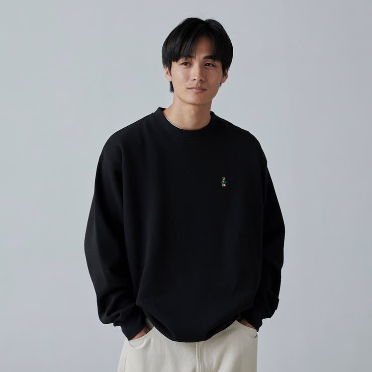 ワンポイントベア刺繍裏起毛クルーネックスウェット[品番：COEW0005007]｜coen【men】（コーエン）のメンズファッション通販｜SHOPLIST（ショップリスト）