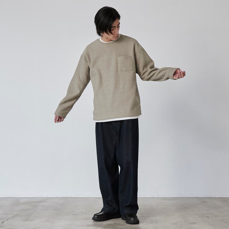 コットンタッチワッフルフェイクレイヤードプルオーバー | coen【men】 | 詳細画像14 