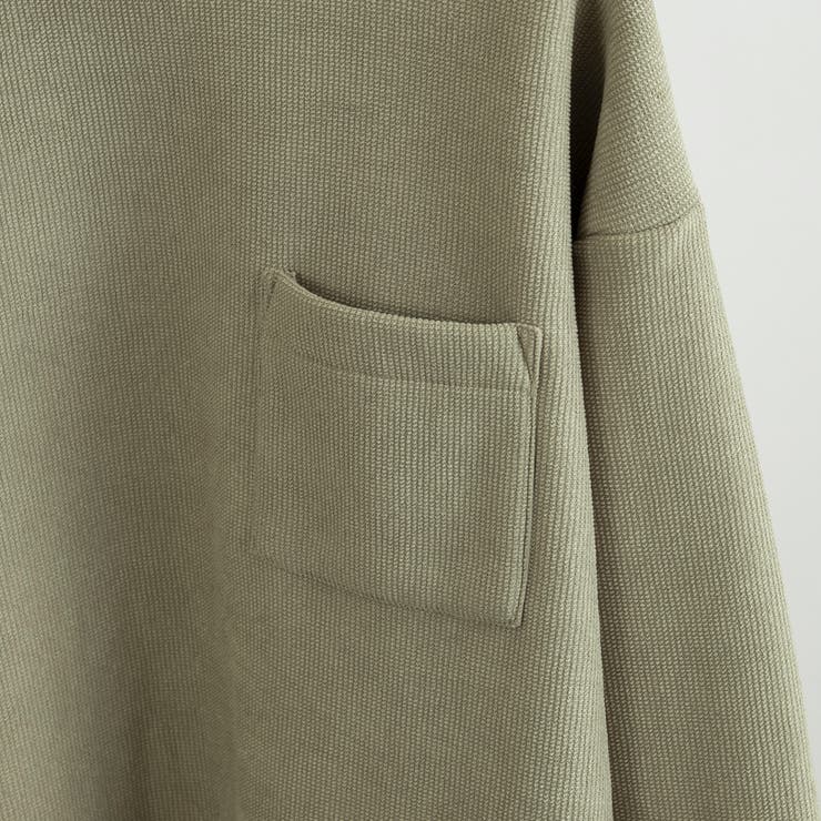 コットンタッチワッフルフェイクレイヤードプルオーバー | coen【men】 | 詳細画像24 