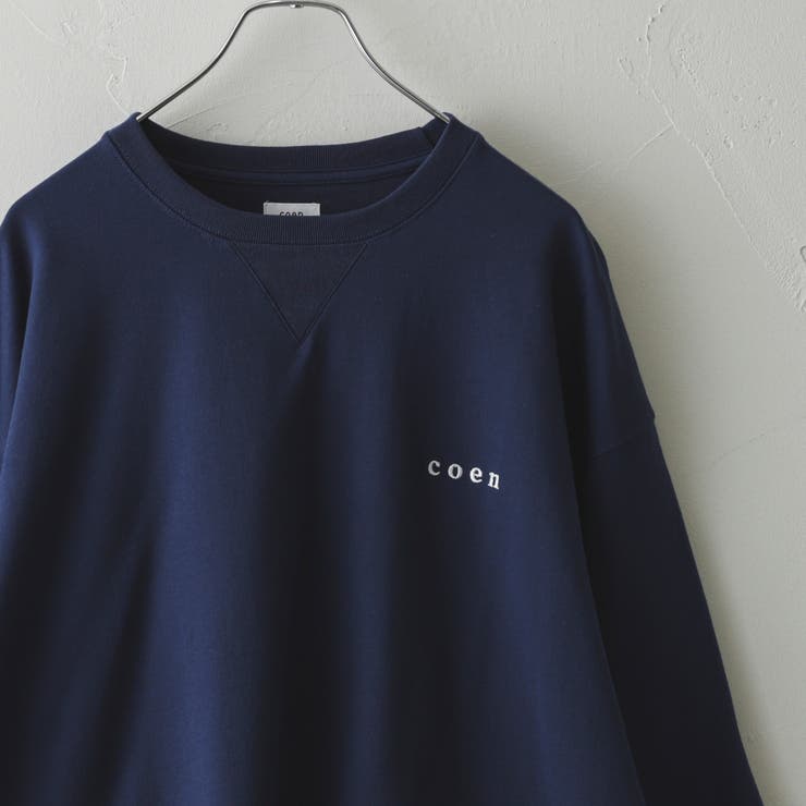 NAVY | 【WEB限定】コーエンロゴ裏毛スウェット | coen【men】