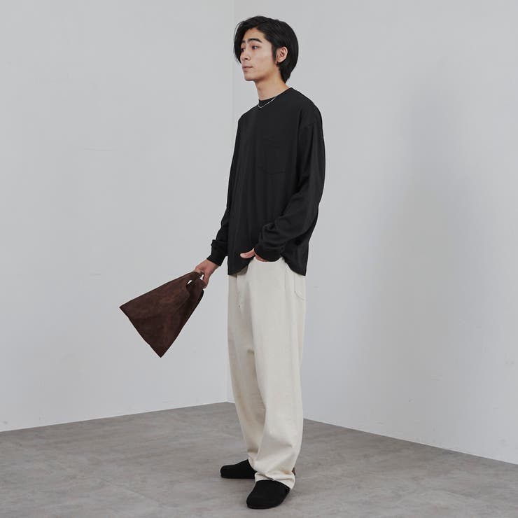 プレーティング天竺ルーズロングスリーブTシャツ | coen【men】 | 詳細画像21 