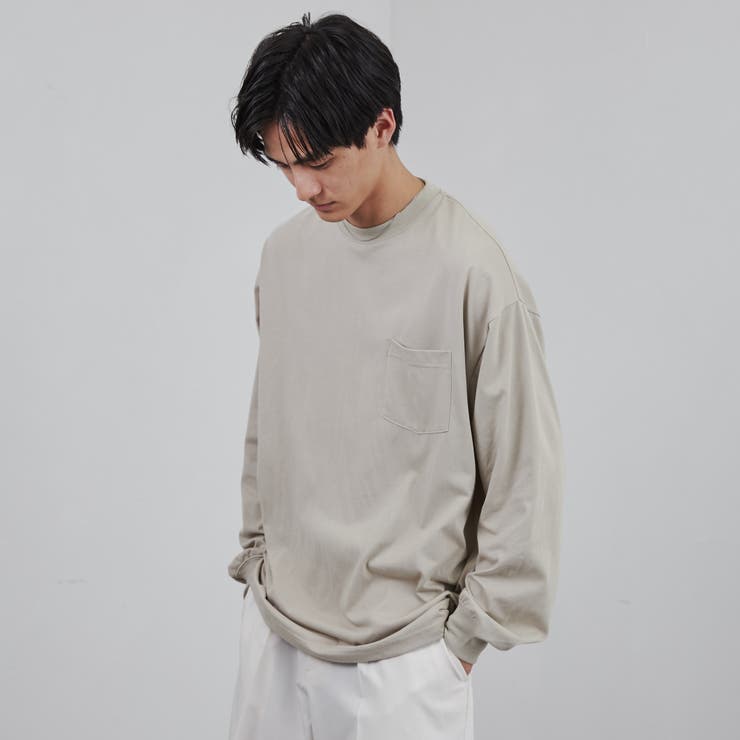 プレーティング天竺ルーズロングスリーブTシャツ | coen【men】 | 詳細画像7 