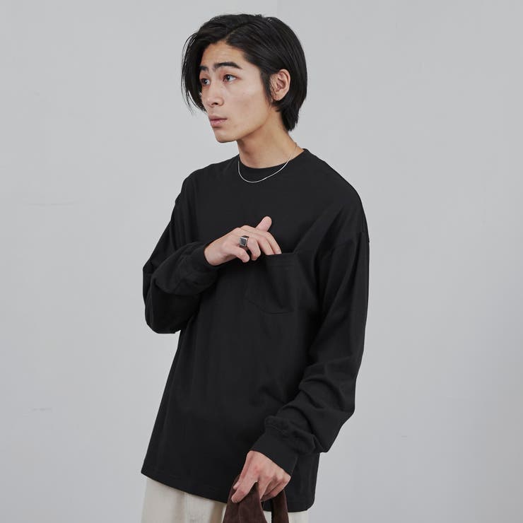プレーティング天竺ルーズロングスリーブTシャツ | coen【men】 | 詳細画像8 