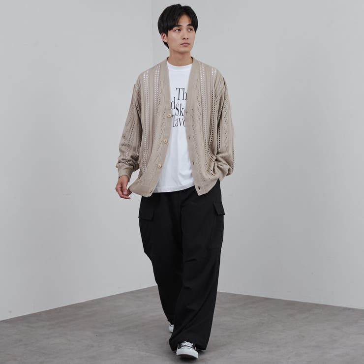 ロゴプリント入りルーズ天竺ロングスリーブTシャツ | coen【men】 | 詳細画像14 