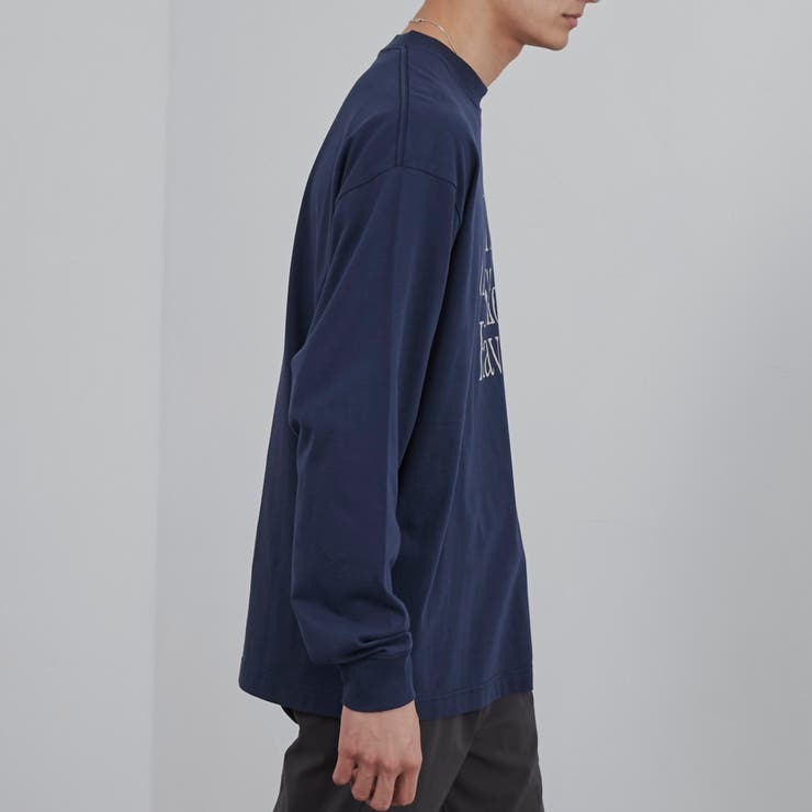 ロゴプリント入りルーズ天竺ロングスリーブTシャツ | coen【men】 | 詳細画像17 