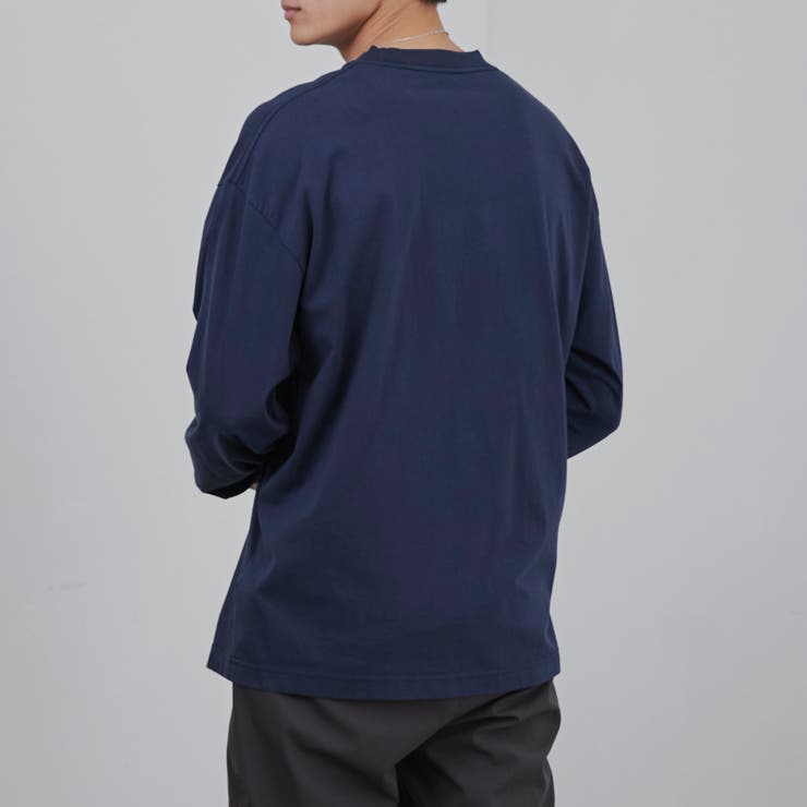 ロゴプリント入りルーズ天竺ロングスリーブTシャツ | coen【men】 | 詳細画像18 