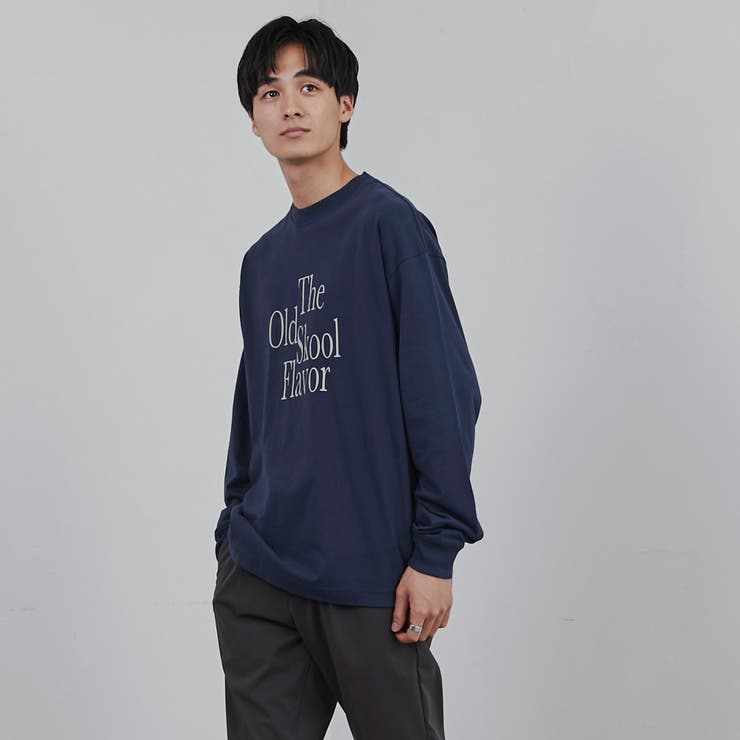 ロゴプリント入りルーズ天竺ロングスリーブTシャツ | coen【men】 | 詳細画像9 