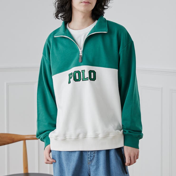 POLO BCS別注スタンドハーフジップスウェットプルオーバー[品番