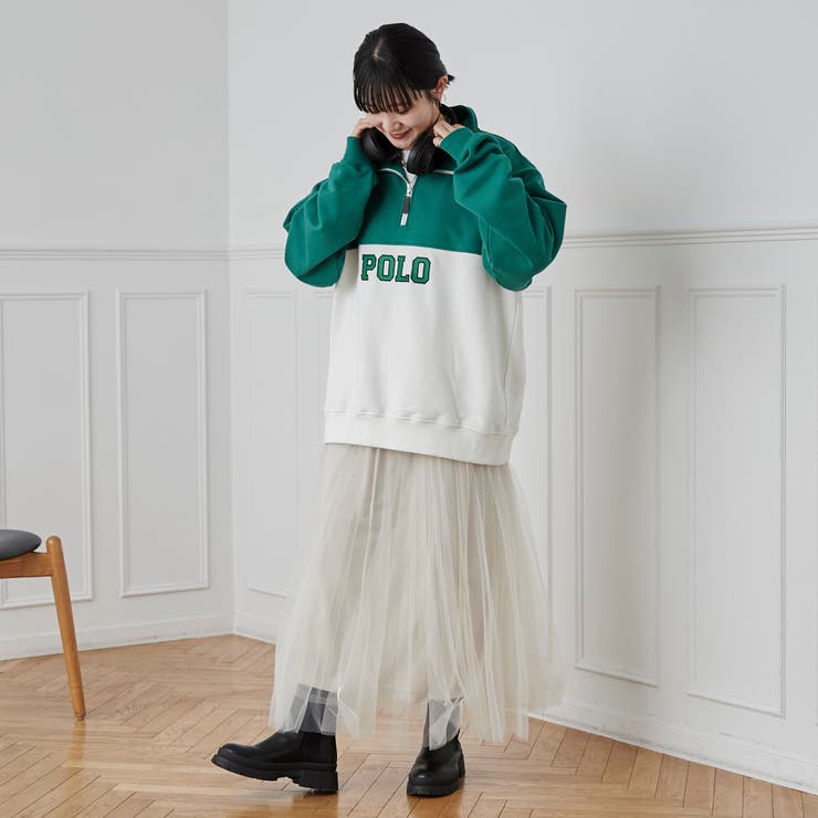 POLO BCS別注スタンドハーフジップスウェットプルオーバー[品番