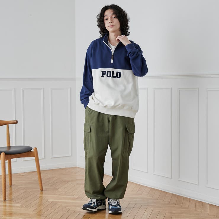 POLO BCS別注スタンドハーフジップスウェットプルオーバー[品番