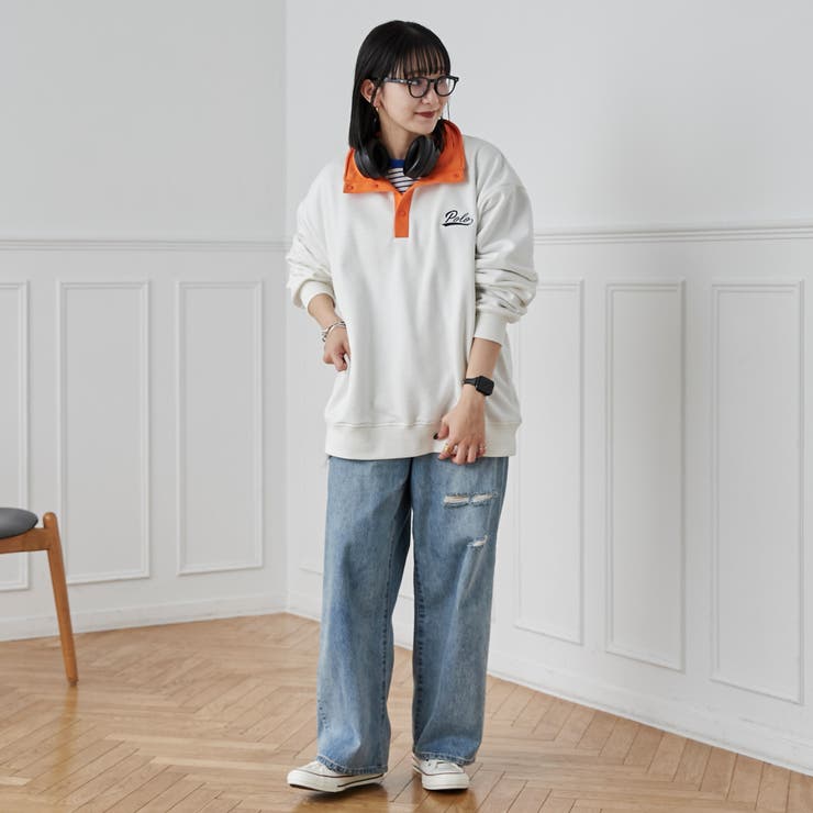 POLO BCS別注スタンドハーフスナップスウェットプルオーバー | coen【men】 | 詳細画像10