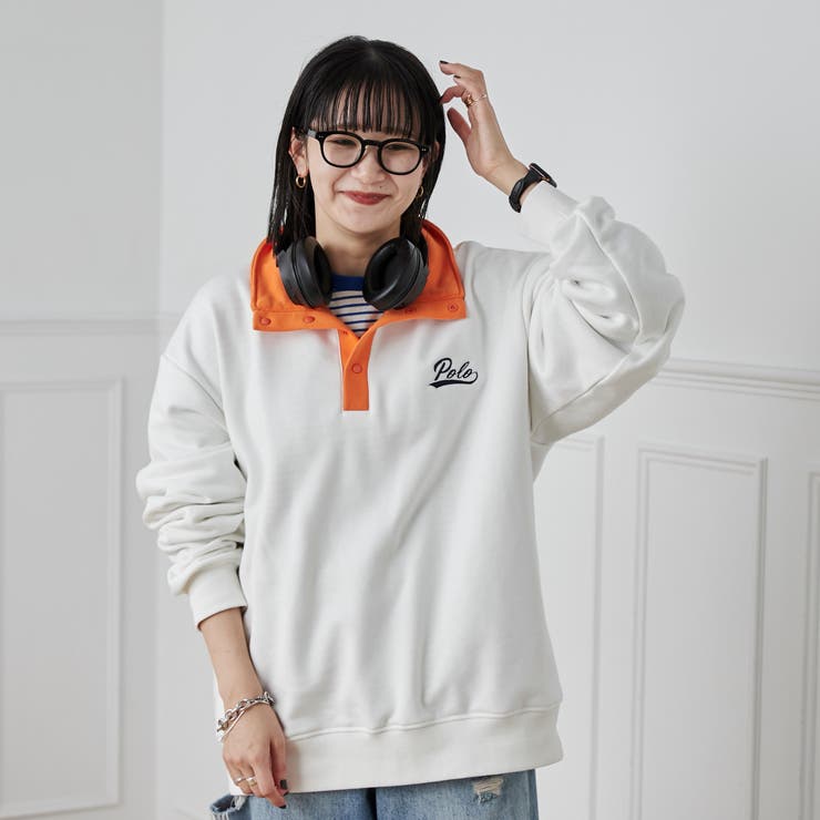 POLO BCS別注スタンドハーフスナップスウェットプルオーバー | coen【men】 | 詳細画像11