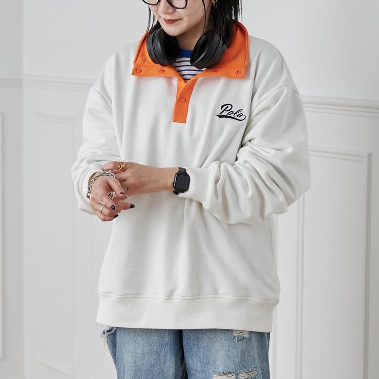 POLO BCS別注スタンドハーフスナップスウェットプルオーバー | coen【men】 | 詳細画像2