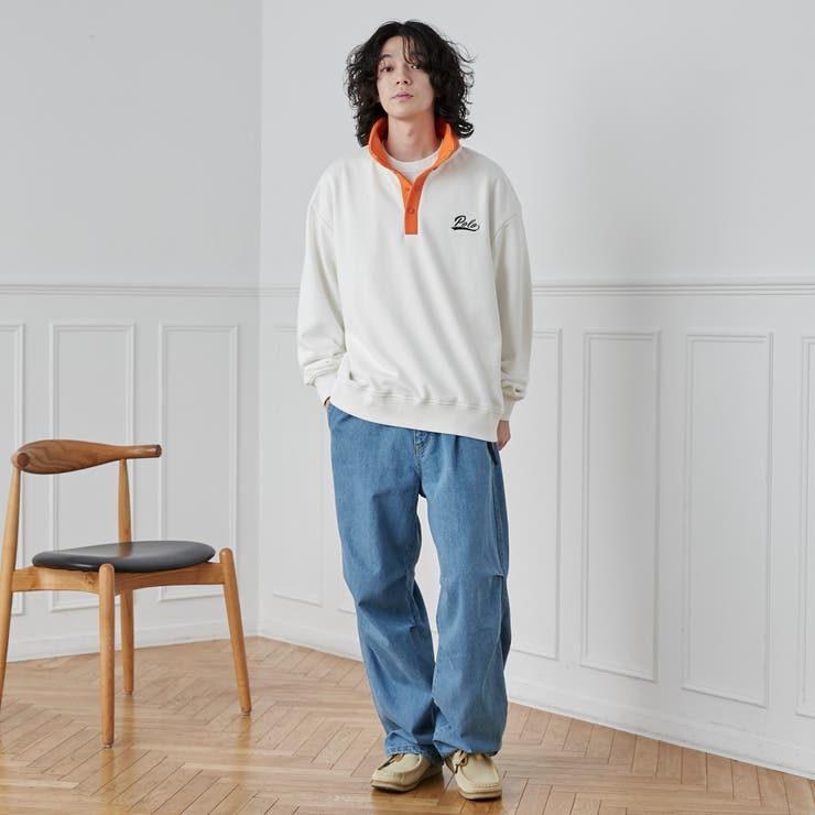 POLO BCS別注スタンドハーフスナップスウェットプルオーバー | coen【men】 | 詳細画像4