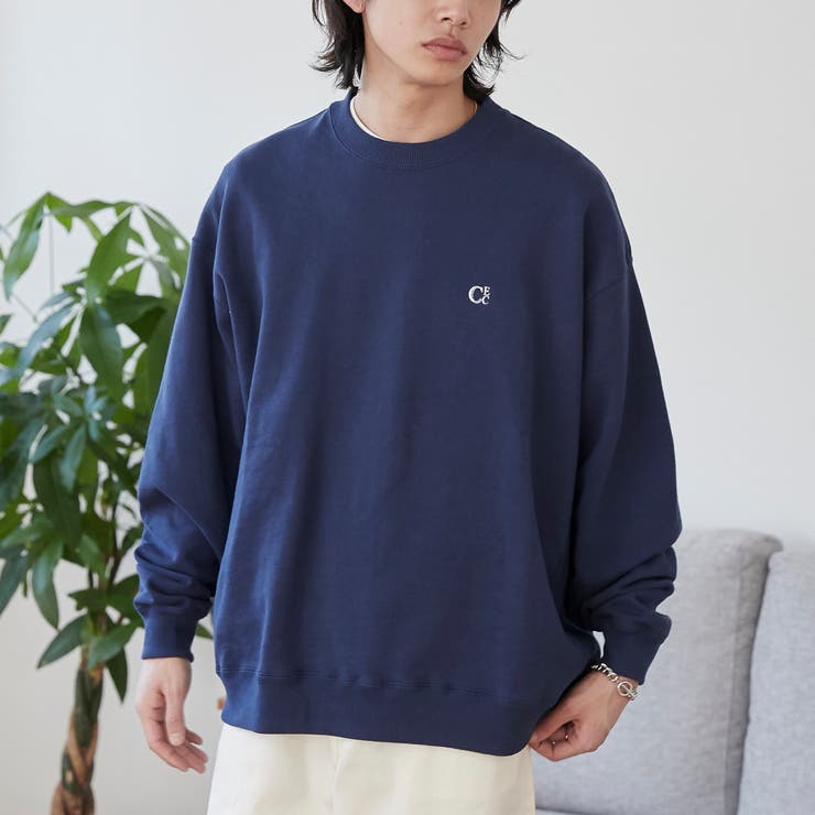 Herno ロゴ刺繍 クルーネック スウェット ネイビー ✴︎Hernoヘルノ✴︎スウェットネイビー ロゴ刺繍 クルーネック定価