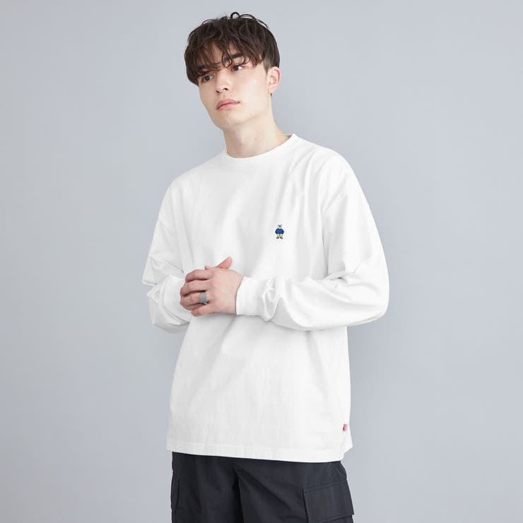 ワンポイントベア刺繍ロングスリーブTシャツ[品番：COEW0005166]｜coen【men】（コーエン）のメンズファッション通販｜SHOPLIST（ショップリスト）