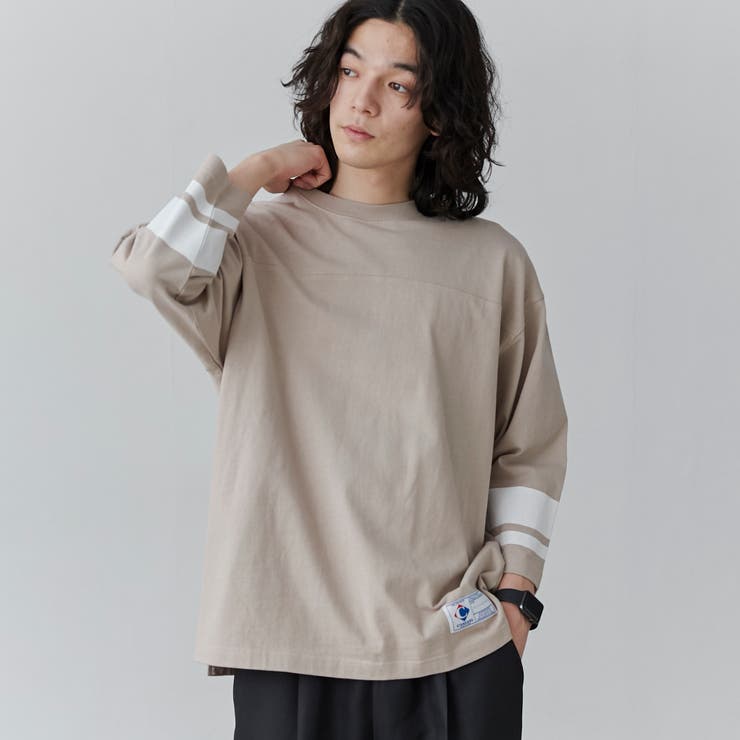 USAコットンフットボール7分袖Tシャツ[品番：COEW0005256]｜coen