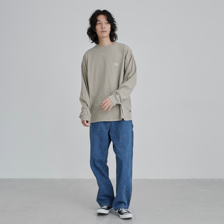 USAコットンピグメントワンポイント刺繍Tシャツ | coen【men】 | 詳細画像12 