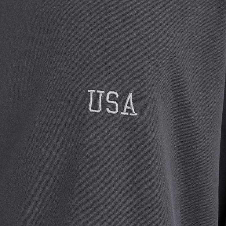 USAコットンピグメントワンポイント刺繍Tシャツ | coen【men】 | 詳細画像5 