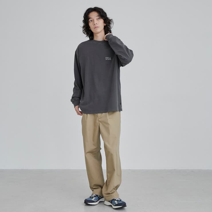 USAコットンピグメントワンポイント刺繍Tシャツ | coen【men】 | 詳細画像6 