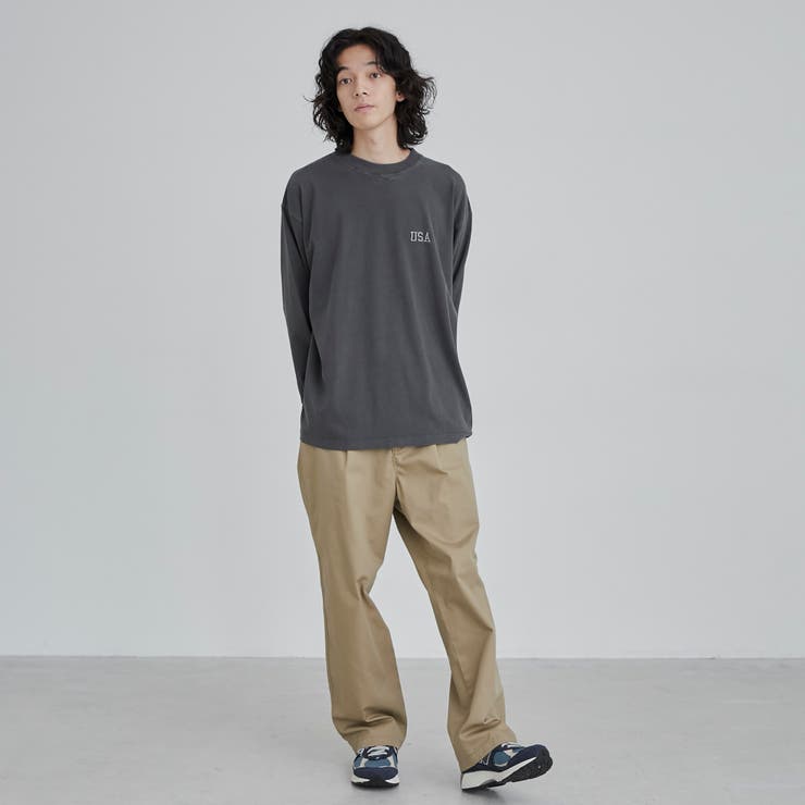 USAコットンピグメントワンポイント刺繍Tシャツ | coen【men】 | 詳細画像8 