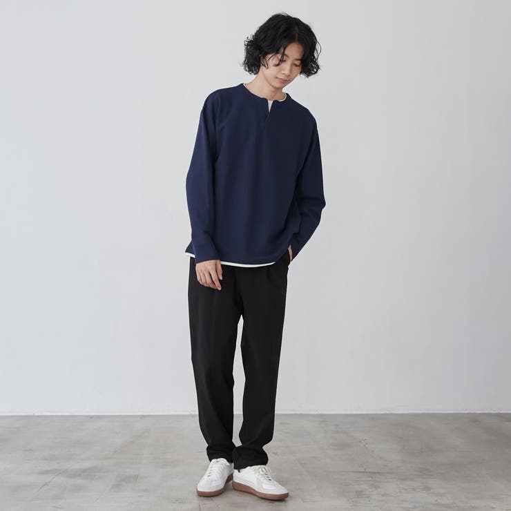 スキッパーレイヤードロングTシャツ | coen【men】 | 詳細画像10 