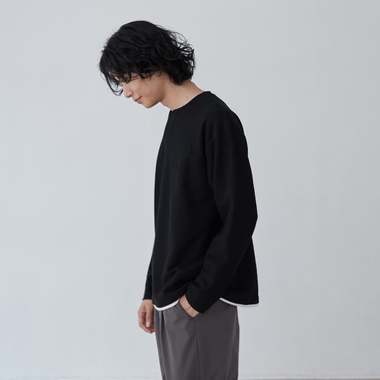スキッパーレイヤードロングTシャツ | coen【men】 | 詳細画像4 